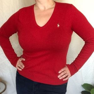 Ralph Lauren Sport Red Sweater